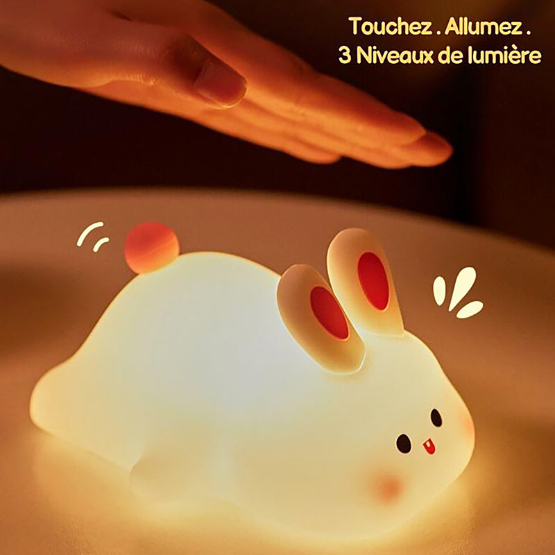 Lampe de Nuit Lapin en Silicone